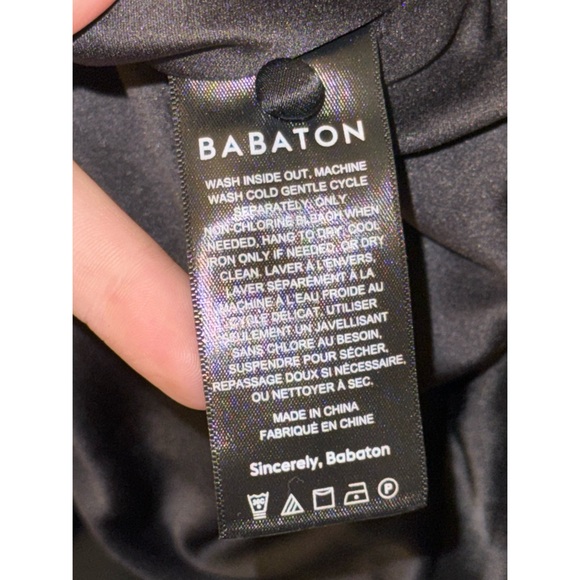 NWT Babaton Hasek Ruched Satinette Dress - Picture 7 of 7